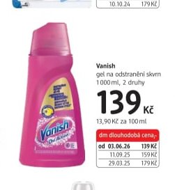 Vanish gel na odstranění skvrn