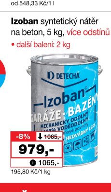 Izoban syntetický nátěr na beton