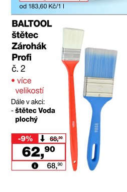 BALTOOL štětec Zárohák Profi č. 2