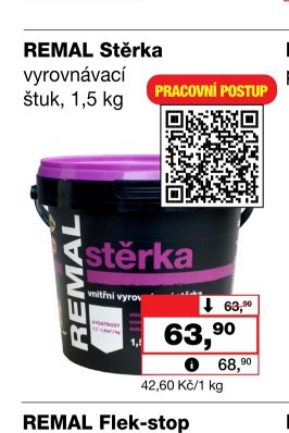 REMAL Stěrka vyrovnávací štuk 1,5 kg