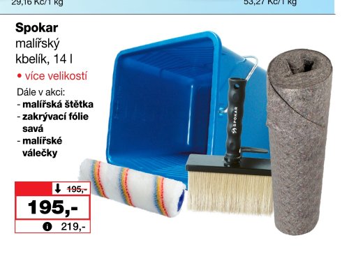 Spokar malířský kbelík, 14 l