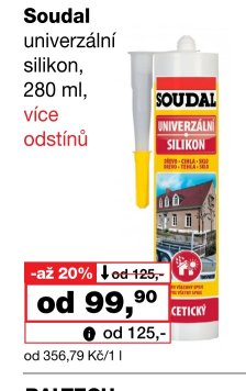 Soudal univerzální silikon 280 ml