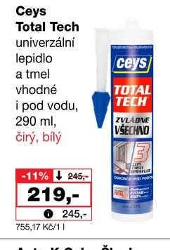 Ceys Total Tech univerzální lepidlo 290 ml