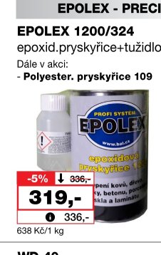 EPOLEX 1200/324 epoxid.pryskyřice+tužidlo