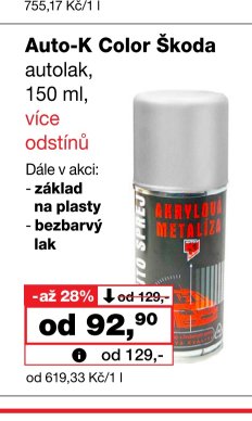 Auto-K Color Škoda autolak 150 ml