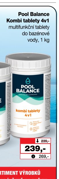 Pool Balance Kombi tablety 4v1 1 kg
