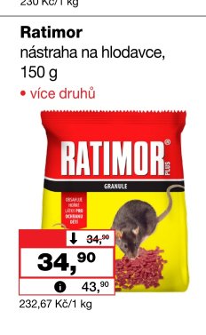 Ratimor nástraha na hlodavce 150 g