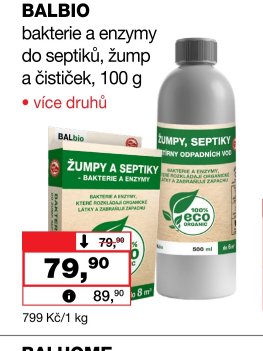 BALBIO bakterie a enzymy do septiků