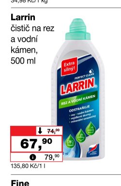 Larrin čistič na rez a vodní kámen