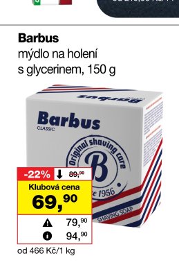 Barbus mýdlo na holení