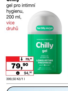 Chilly gel pro intimní hygienu
