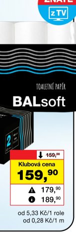 BALSOFT toaletní papír
