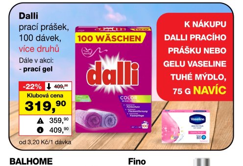 Dalli prací prášek, 100 dávek