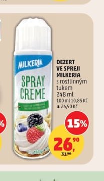 DEZERT VE SPREJI MILKERIA