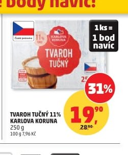 Tvaroh tučný 11% Karlova Koruna