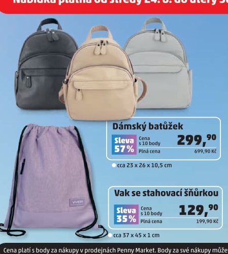 Dámský batůžek