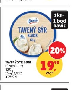 Tavený sýr Boni