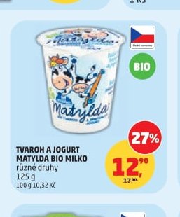 Tvaroh a jogurt Matylda Bio Milko