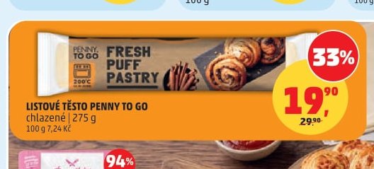 Listové těsto Penny To Go