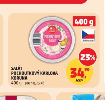 SALÁT POCHOUTKOVÝ KARLOVA KORUNA