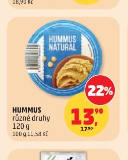 HUMMUS různé druhy