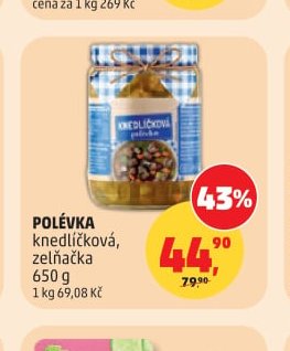 POLÉVKA knedlíčková, zelňačka