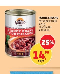 FAZOLE SANCHO červené v chilli