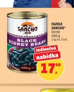 FAZOLE SANCHO černé