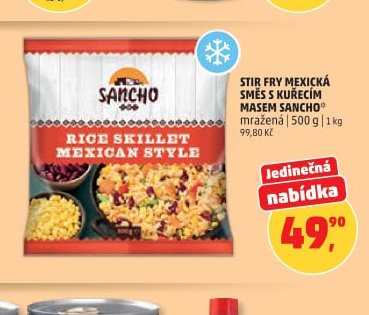 STIR FRY MEXICKÁ SMĚS S KUŘECÍM MASEM SANCHO