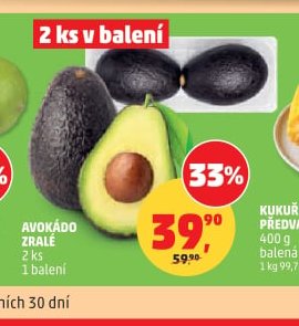 AVOKÁDO ZRALÉ