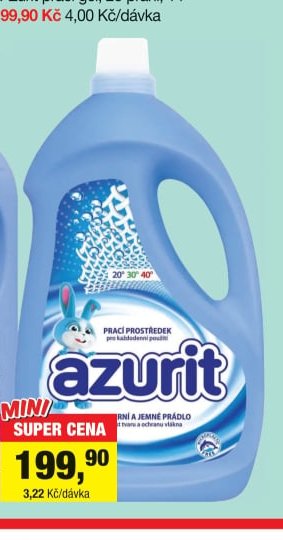 Azuritt prací gel 25 praní, 1 l