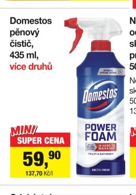 Domestos pěnový čistič 435 ml