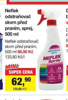 Neflek odstraňovač skvrn 500 ml