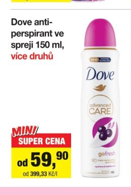 Dove antiperspirant ve spreji 150 ml