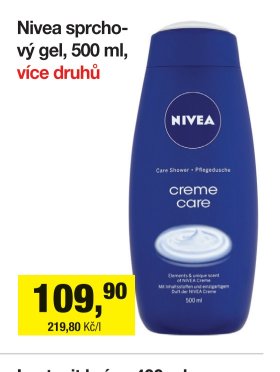 Nivea sprchový gel, 500 ml, více druhů