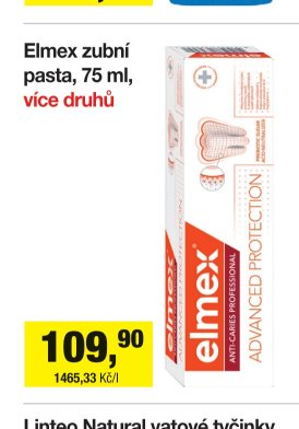 Elmex zubní pasta, 75 ml, více druhů