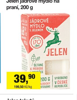 Jelen jádrové mýdlo na praní, 200 g