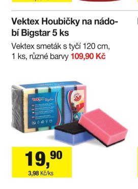 Vektex Houbičky na nádobí Bigstar 5 ks