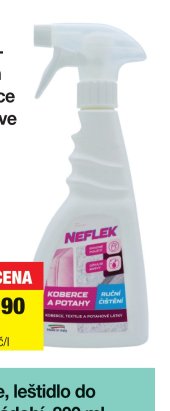 Neflek odstraňovač skvrn na koberce a potahy