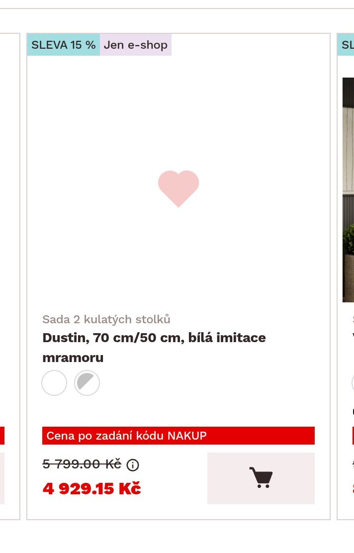 Dustin, 70 cm/50 cm, bílá imitace mramoru