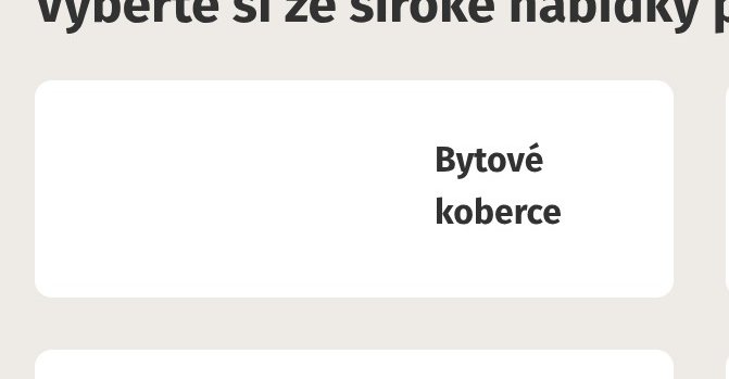 Bytové koberce
