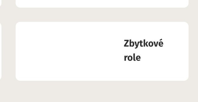 Zbytkové role