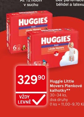 Huggies Little Movers Plenkové kalhotky - Tesco aktualniletaky.eu