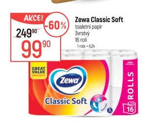Zewa Classic Soft toaletní papír