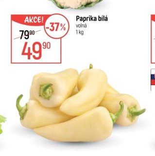 Paprika bílá