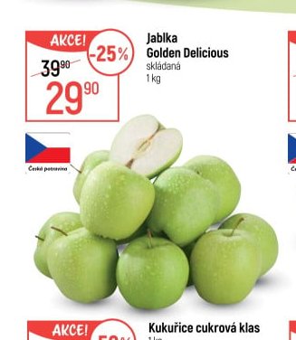 Jablka Golden Delicious - Globus aktualniletaky.eu