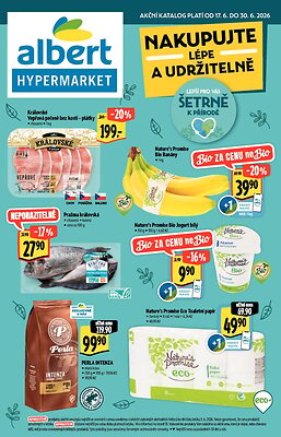 Leták Albert Albert Hypermarket - Nakupujte lépe a udržitelně platný od 2026-06-17 do 2026-06-30