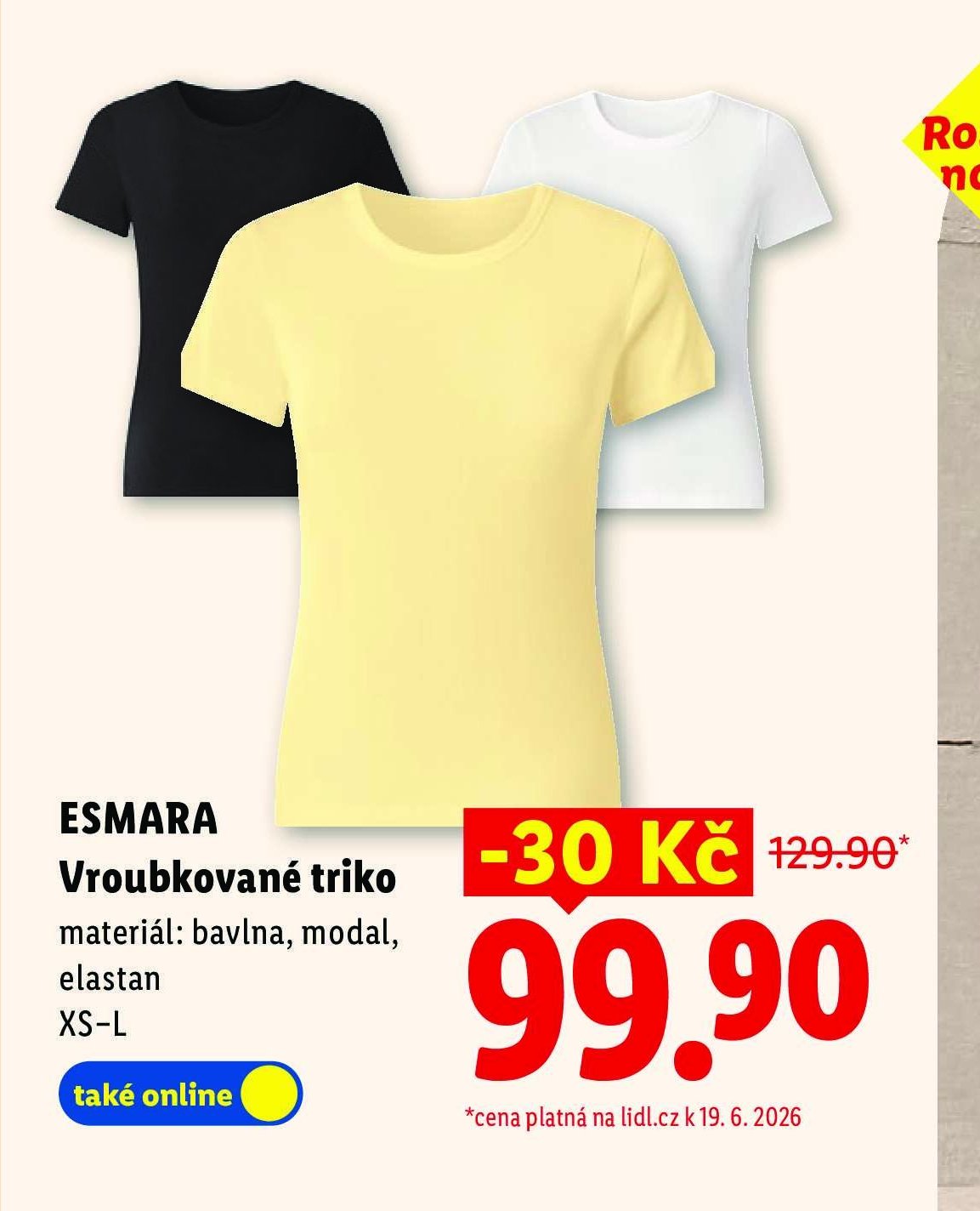 ESMARA Vroubkované triko - Lidl aktualniletaky.eu