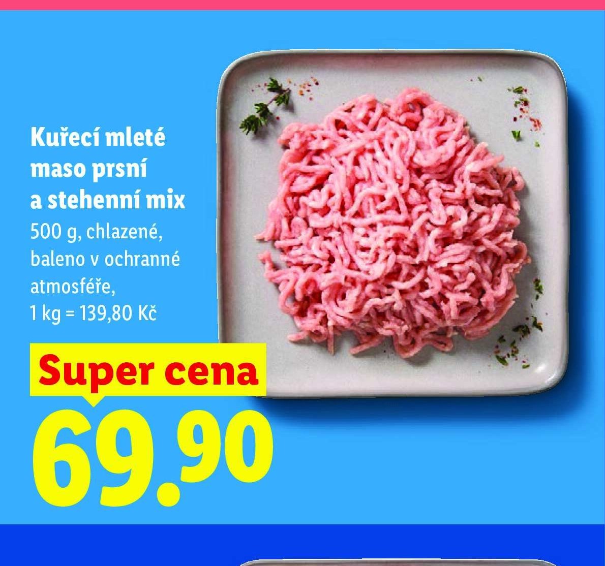 Kuřecí mleté maso prsní a stehenní mix - Lidl aktualniletaky.eu