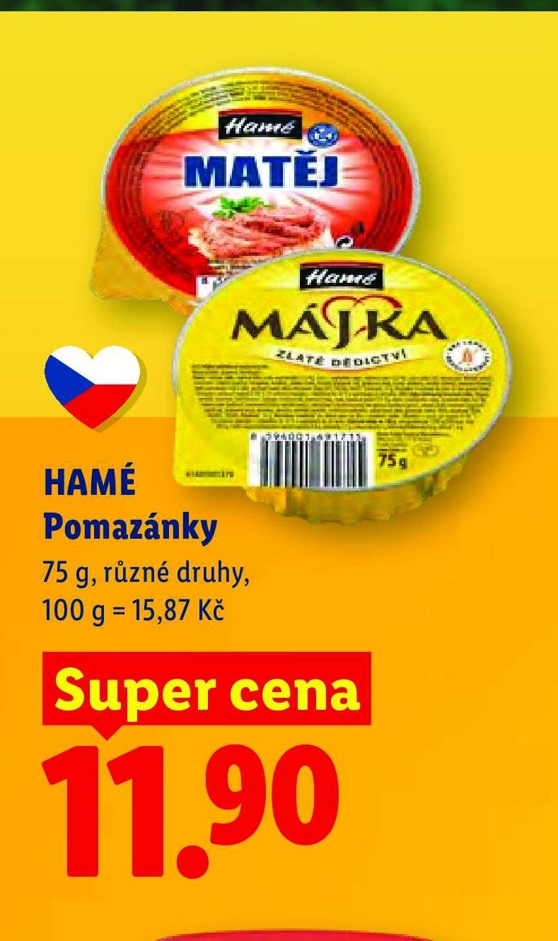 HAMÉ Pomazánky - Lidl aktualniletaky.eu